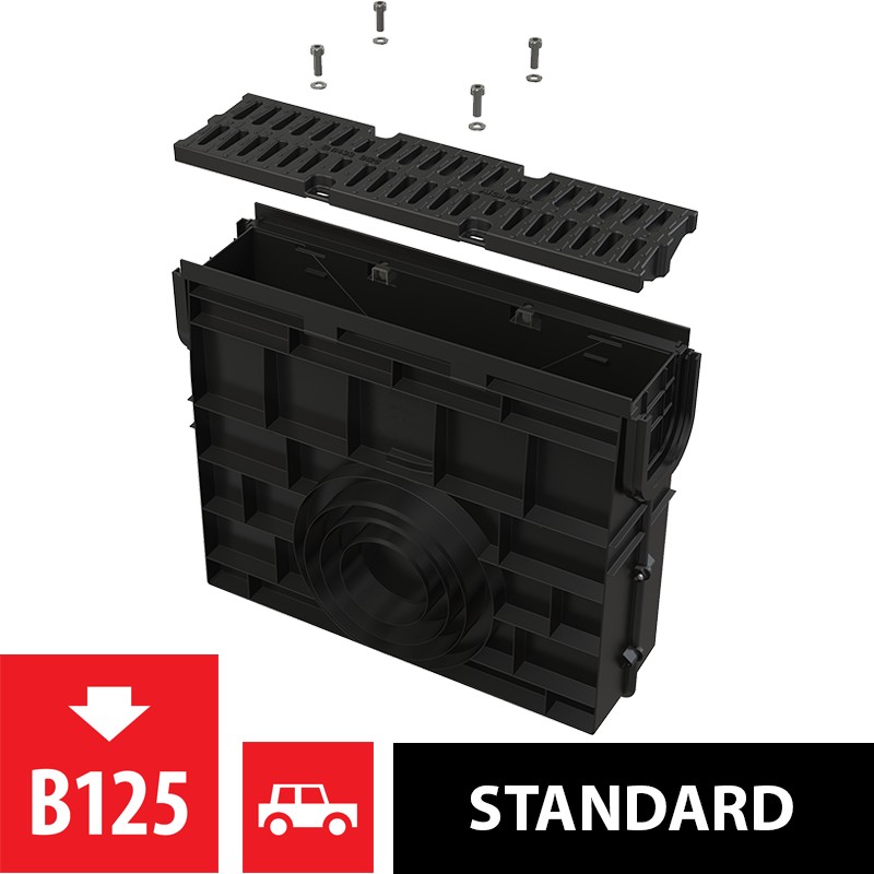 Vpust venkovní žlabová Alca AVZ104R-R402 s plastovým rámem