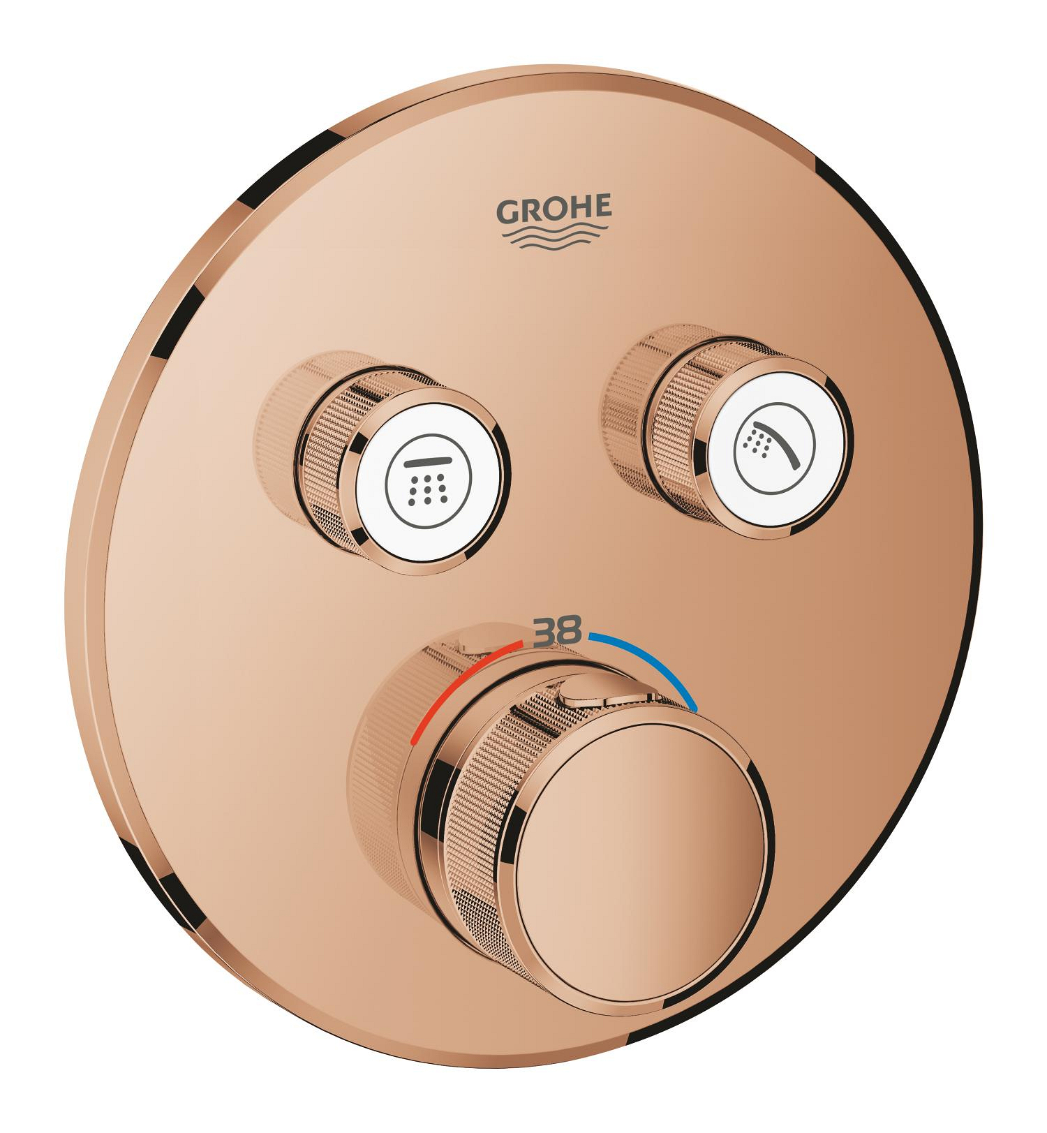 Díl nadomítkový Grohe Grohtherm SmartControl s 2 ventily Warm Sunset 29119DA0 GROHE