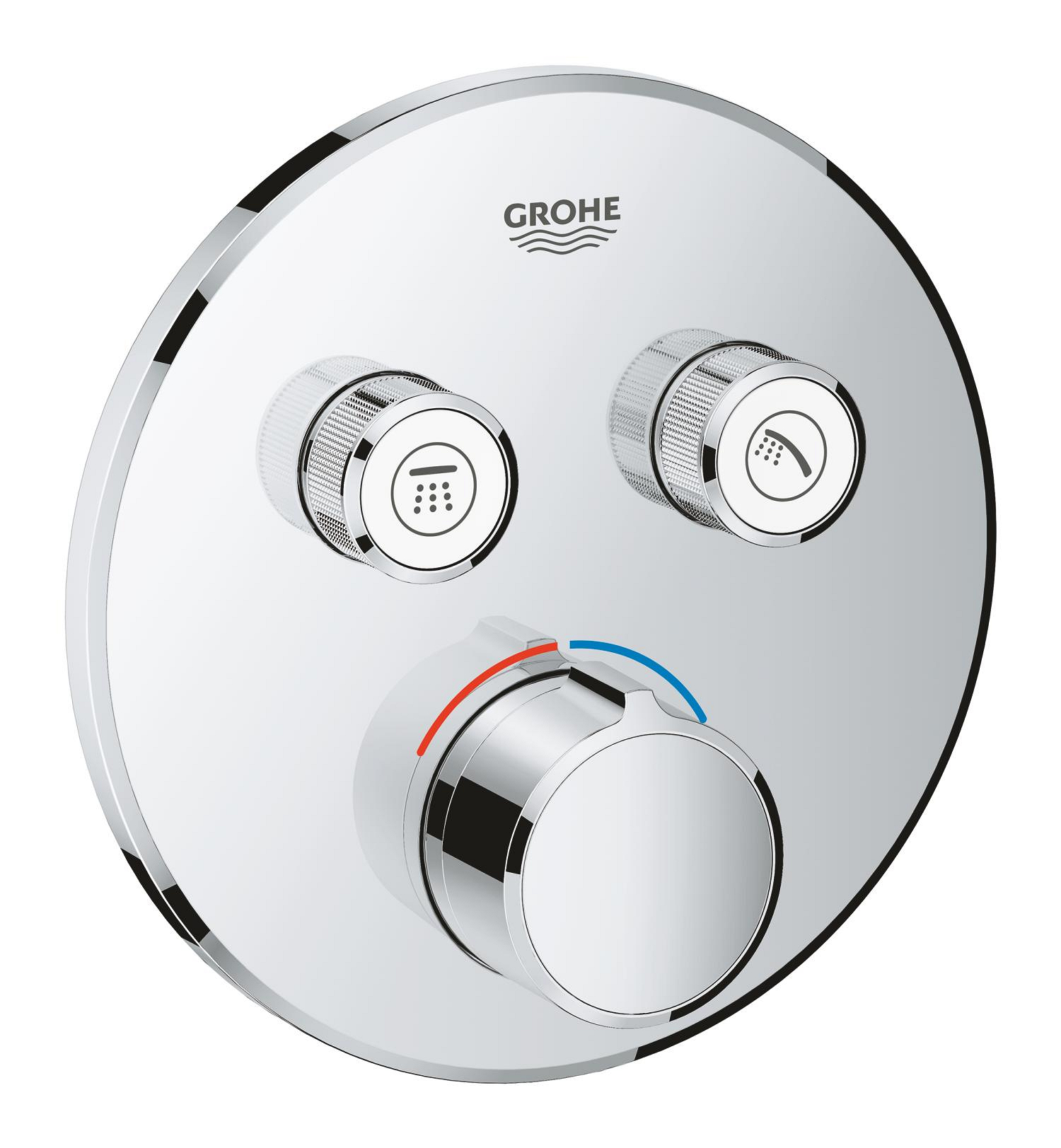 Díl nadomítkový Grohe SmartControl s 2 ventily chrom 29145000 GROHE