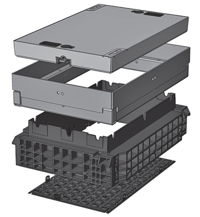 Šachta kabelová Langmatz EK368 poklop D400 betonový Langmatz