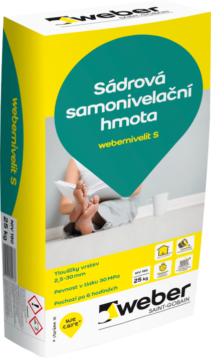 Hmota samonivelační webernivelit S 25 kg weber