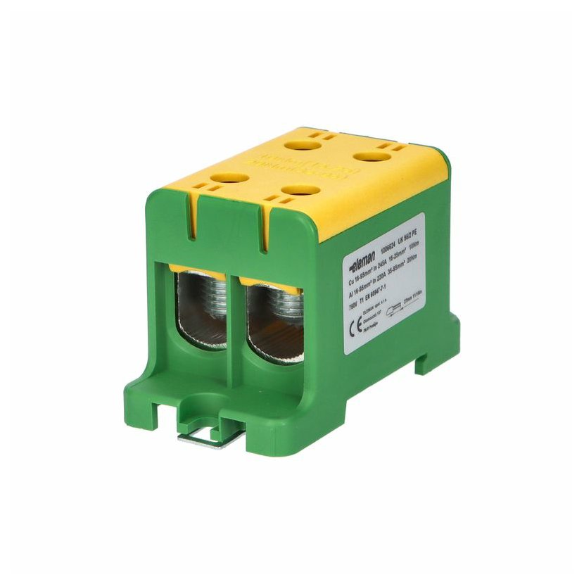 Svorka připojovací univerzální Eleman UK 95/2 PE zeleno-žlutá Eleman