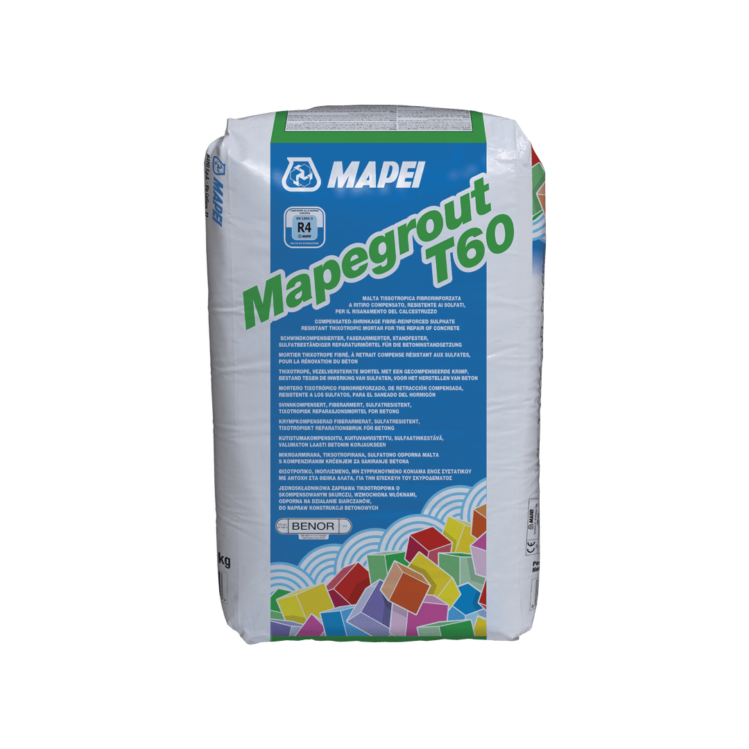 Malta vyztužená vlákny Mapei MAPEGROUT T60 25 kg MAPEI