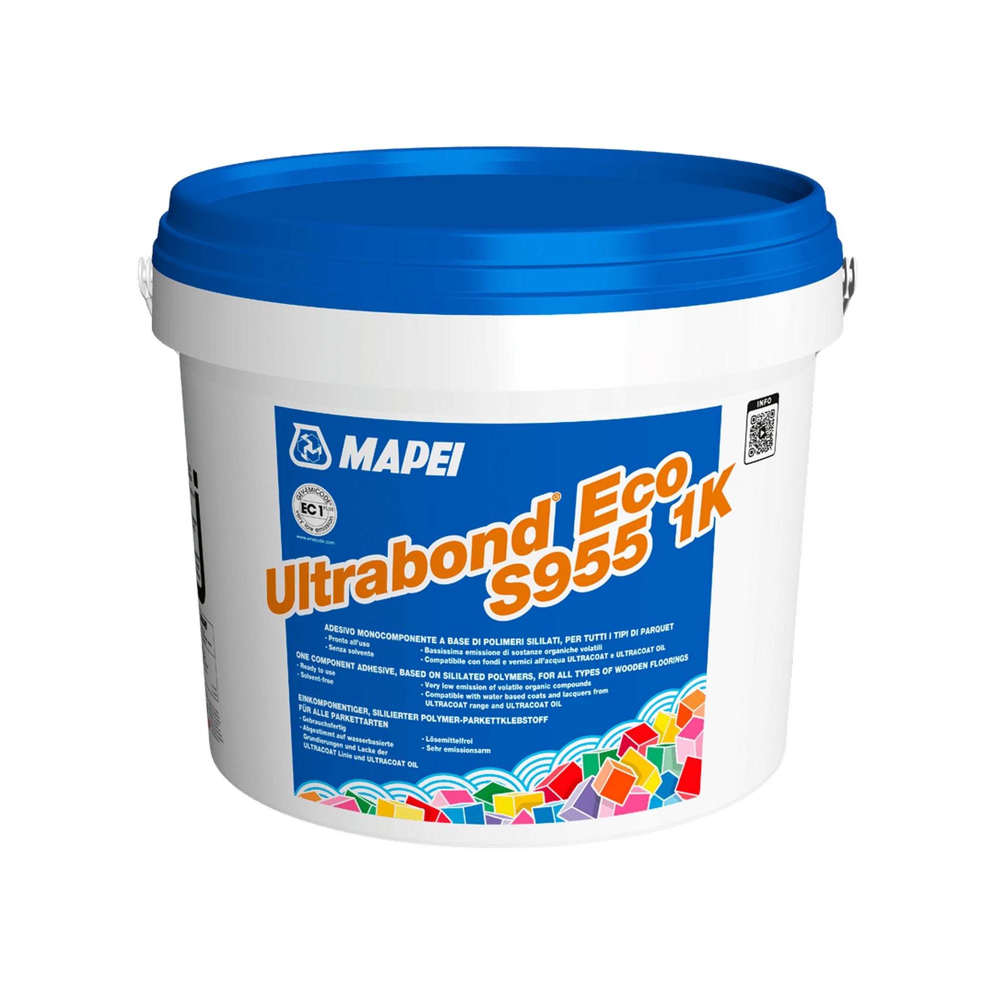 Lepidlo na podlahy Mapei Ultrabond Eco PU 1K 15 kg Mapei