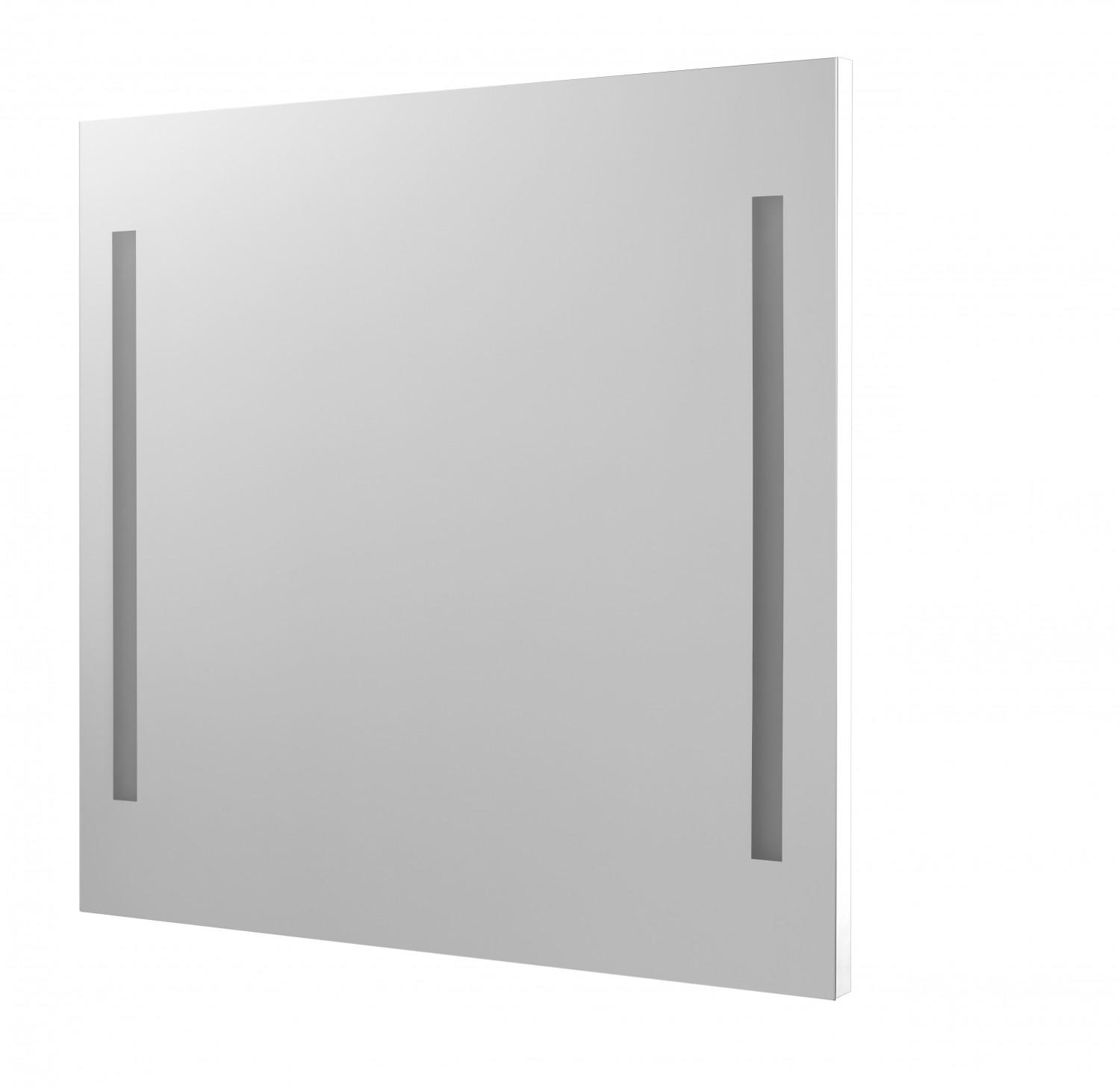 Zrcadlo s LED osvětlením Dřevojas STRIPE ZCO 80 bílá mat