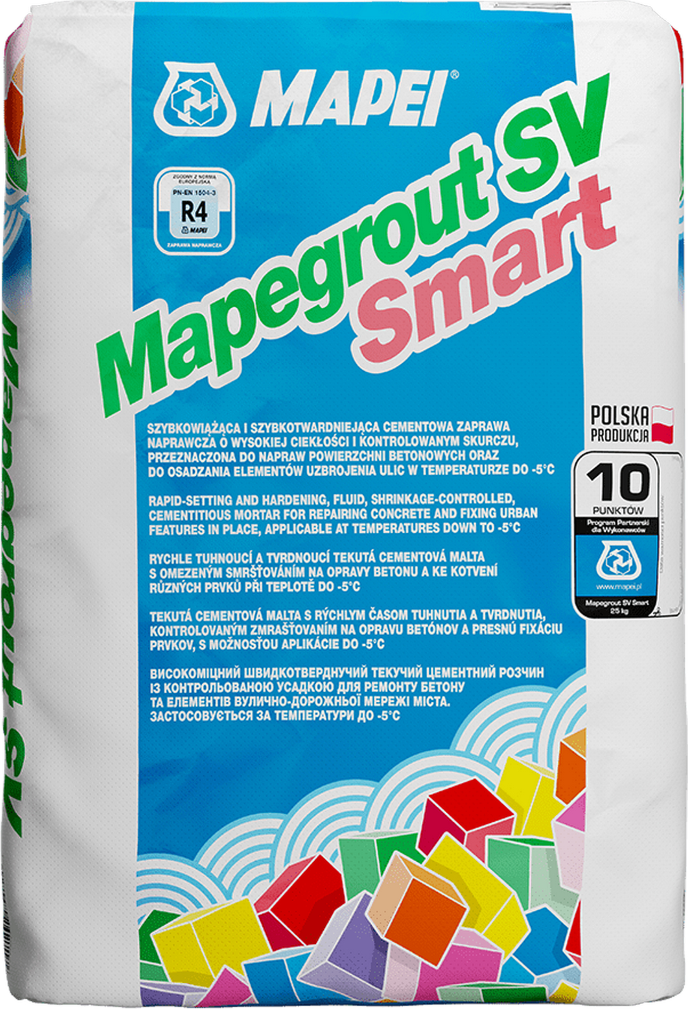 Malta opravná Mapei Mapegrout SV SMART šedá 25 kg Mapei
