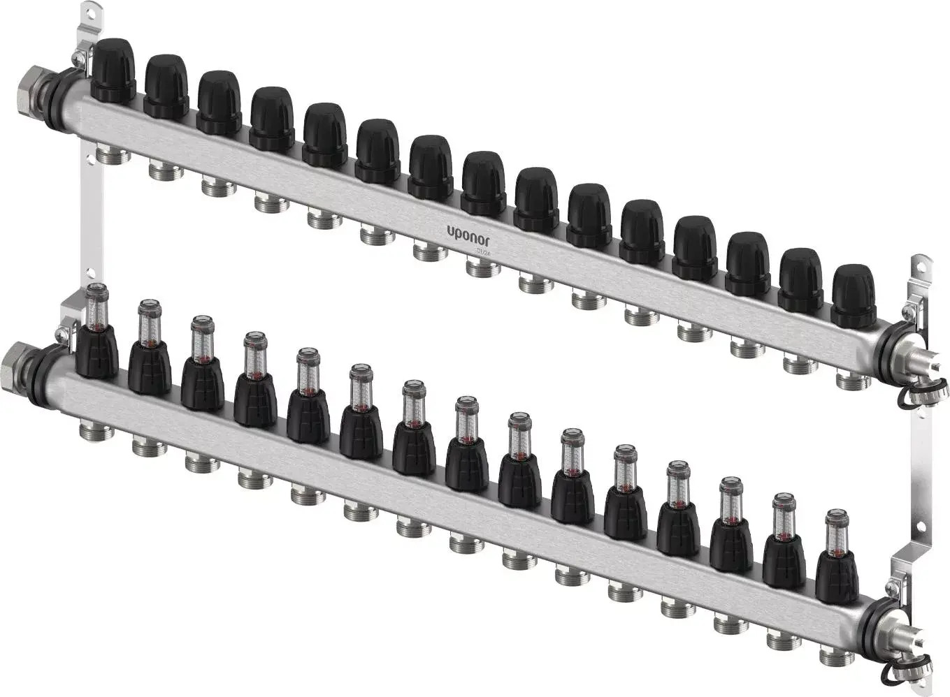 Rozdělovač nerezový Uponor Vario S 15 okruhů UPONOR