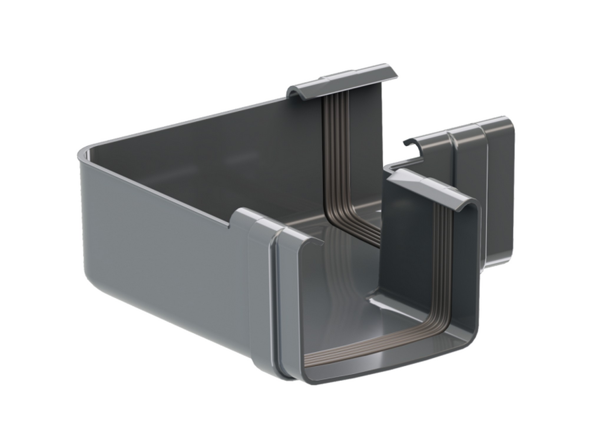 Roh hranatý GuttaKROP PVC antracit 90° GUTTA