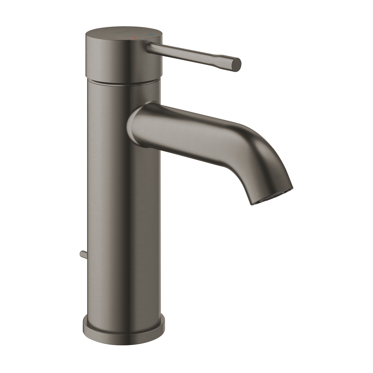 Baterie umyvadlová stojánková Grohe Essence velikost S kartáčovaný Hard Graphite 23589AL1 GROHE