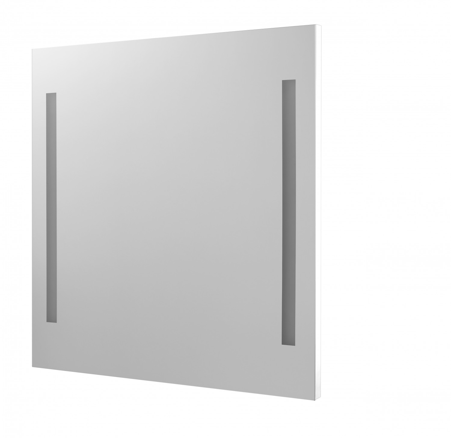 Zrcadlo s LED osvětlením Dřevojas STRIPE ZCO 70 bílá mat