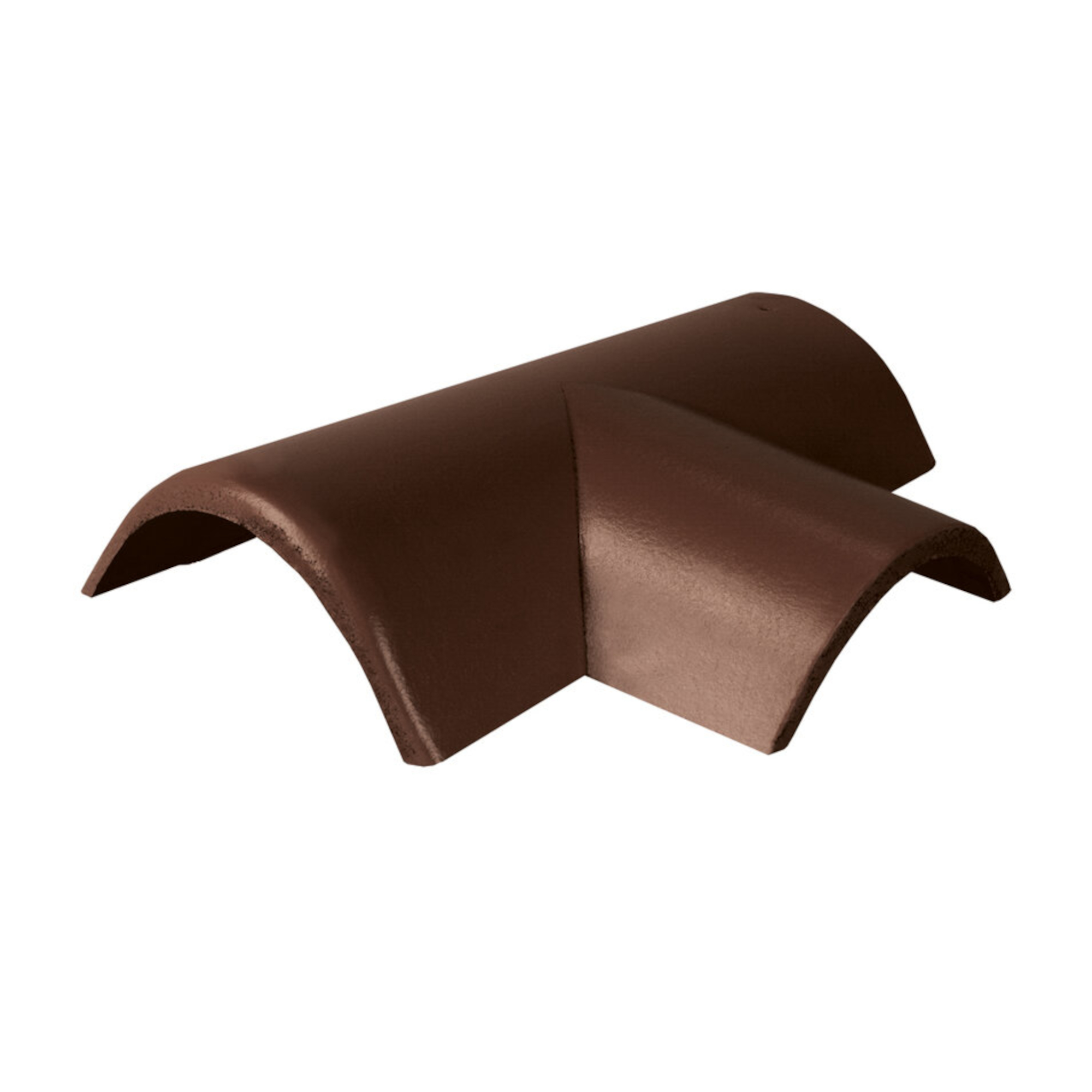 Hřebenáč rozdělovací pravý T250 Bramac Protector Plus s příchytkou tmavohnědá BRAMAC