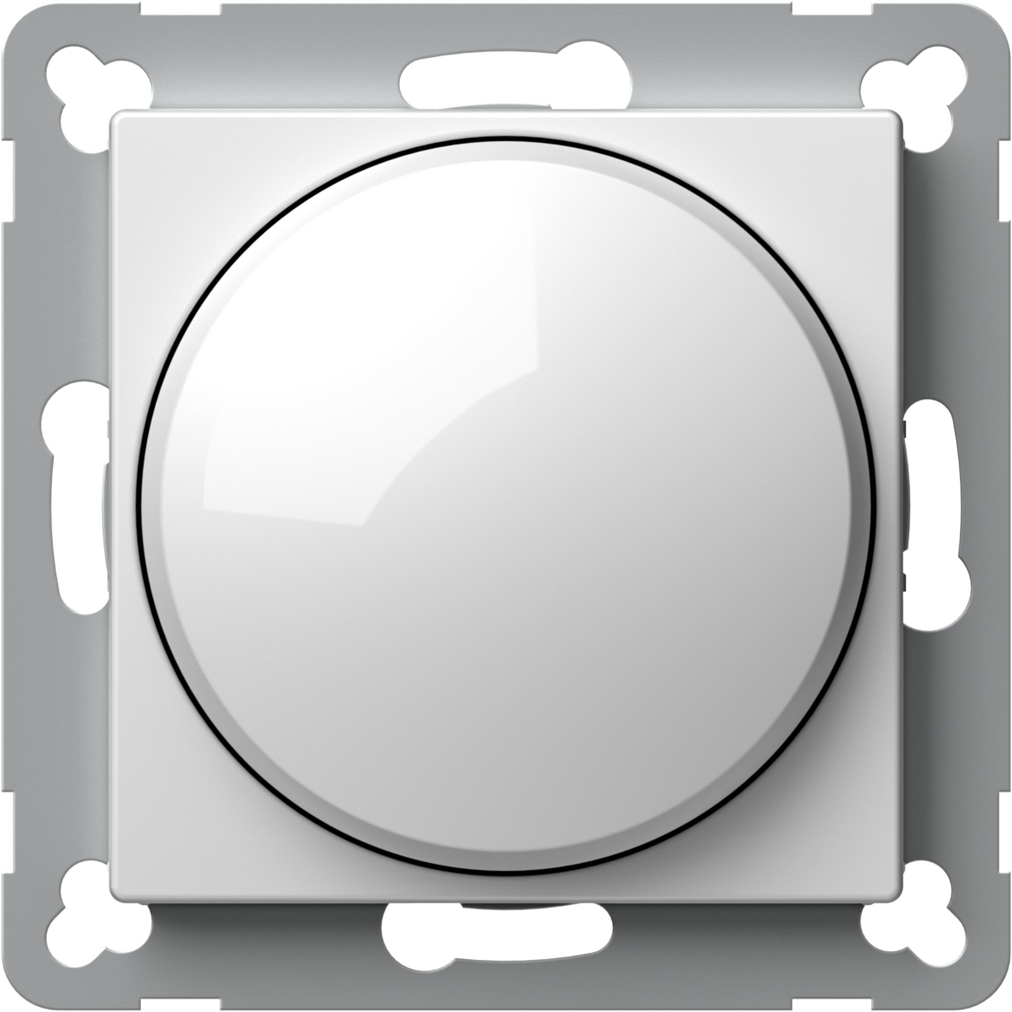 Stmívač otočný TEM Logiq bílá TEM