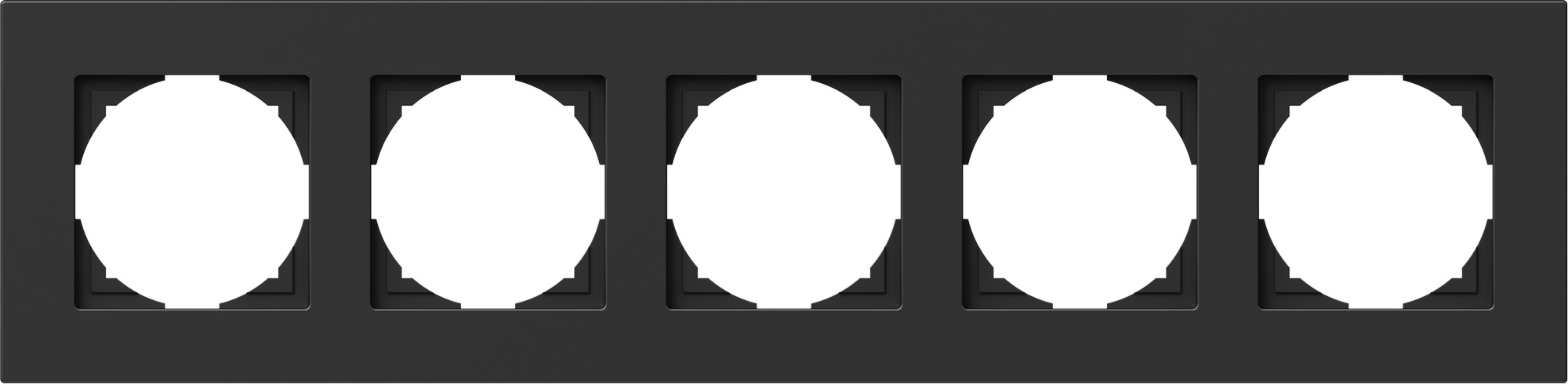 Rámeček TEM Logiq pětinásobná černá TEM