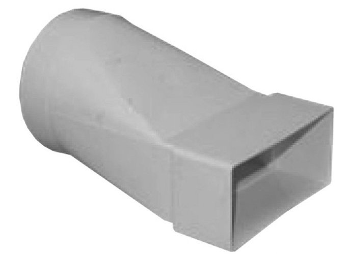 Potrubí přechod Regulus 125/60×200 mm šedá Regulus