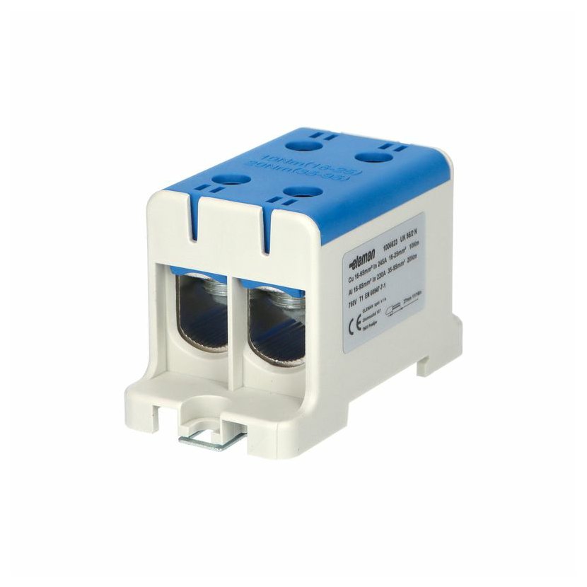 Svorka připojovací univerzální Eleman UK 95/2 N modrá Eleman