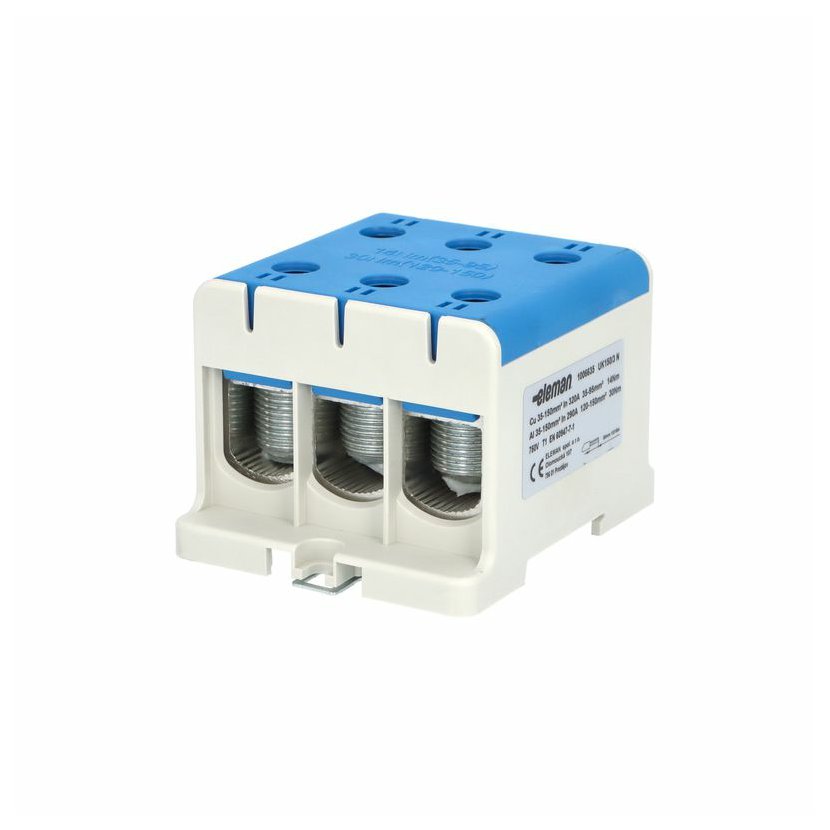 Svorka připojovací univerzální Eleman UK 150/3 N modrá Eleman