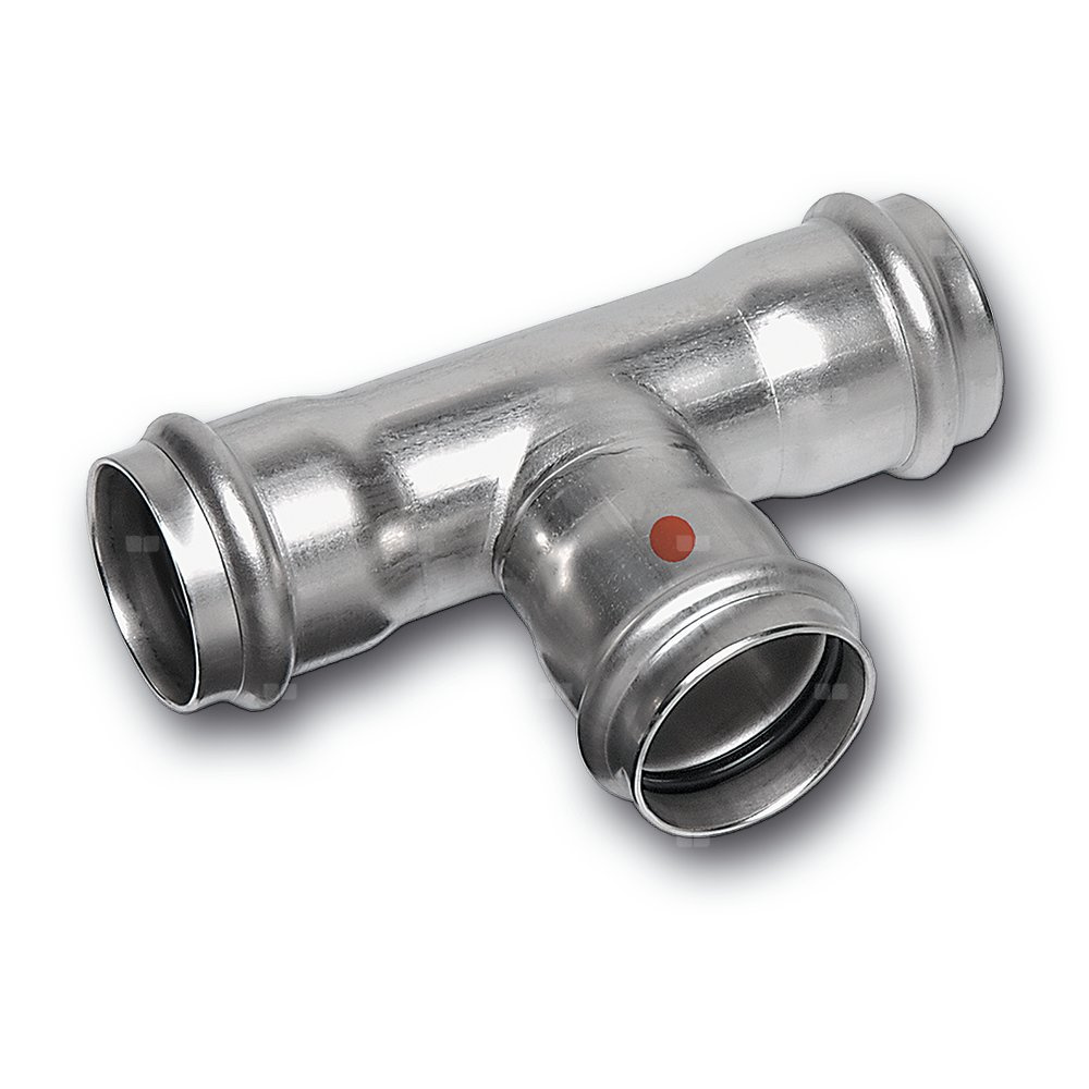 T-kus redukovaný lisovací Sanha NiroTherm 91130 18×15×18 mm