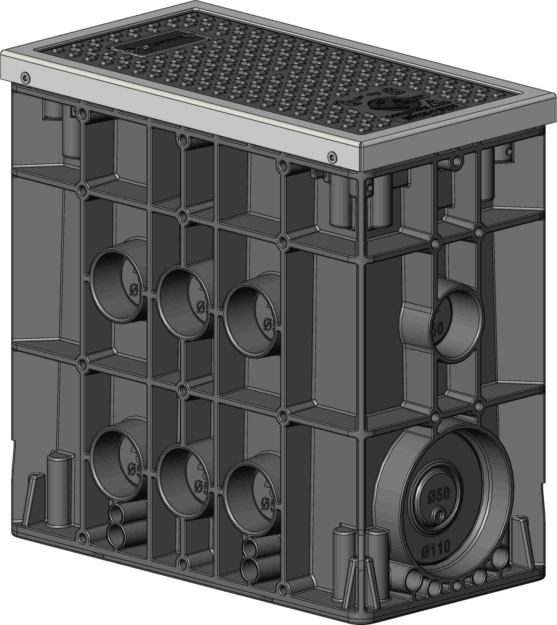 Šachta kabelová Langmatz EK437 poklop B125 kompozitní Langmatz