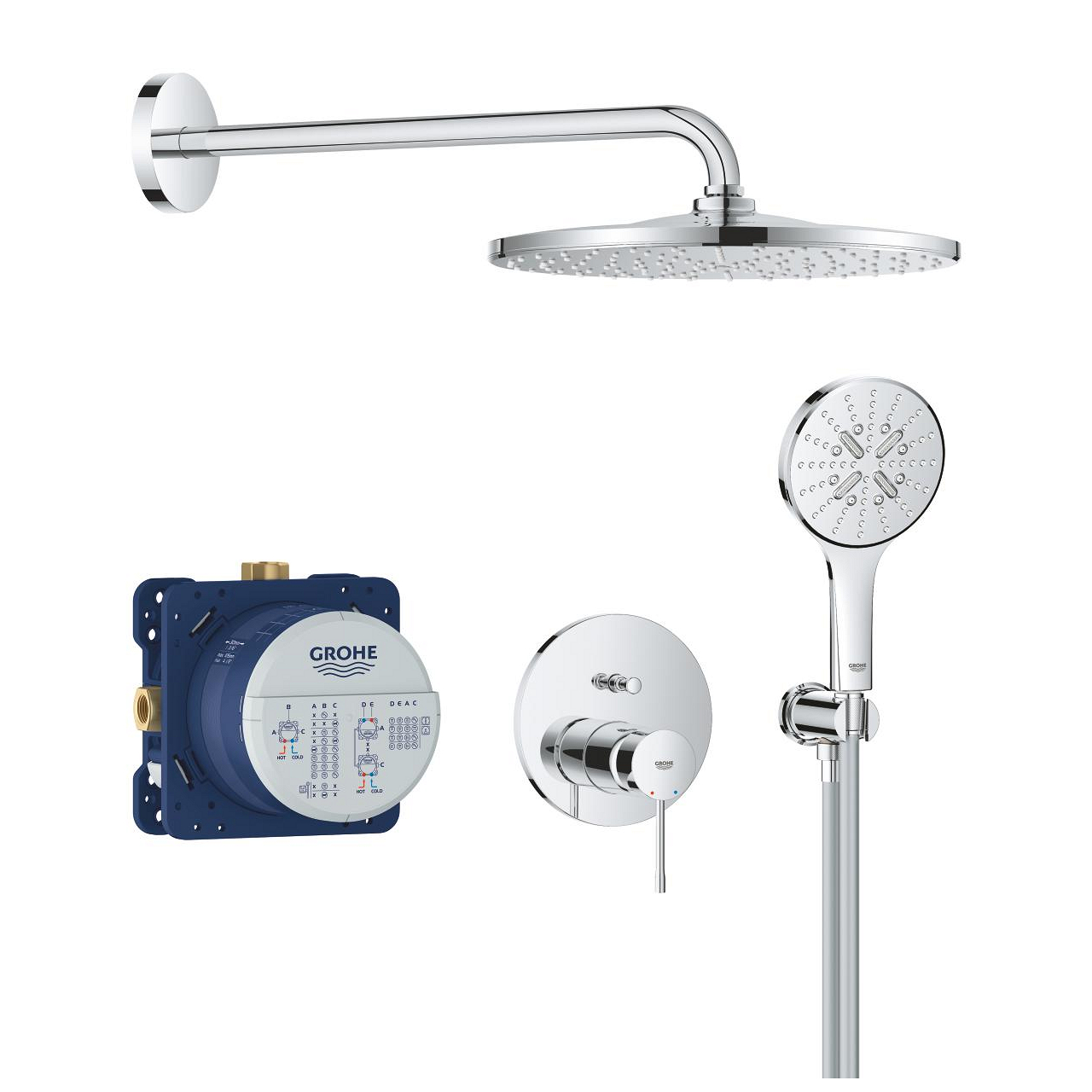 Systém sprchový Grohe Essence s Rainshower Mono 310 chrom 25287000 GROHE