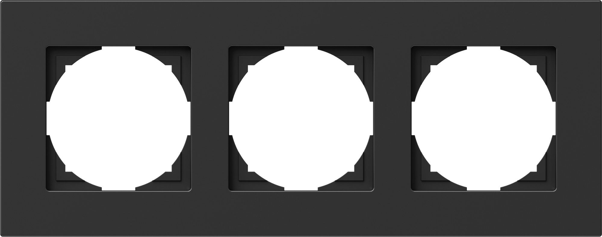 Rámeček TEM Logiq trojnásobná černá TEM