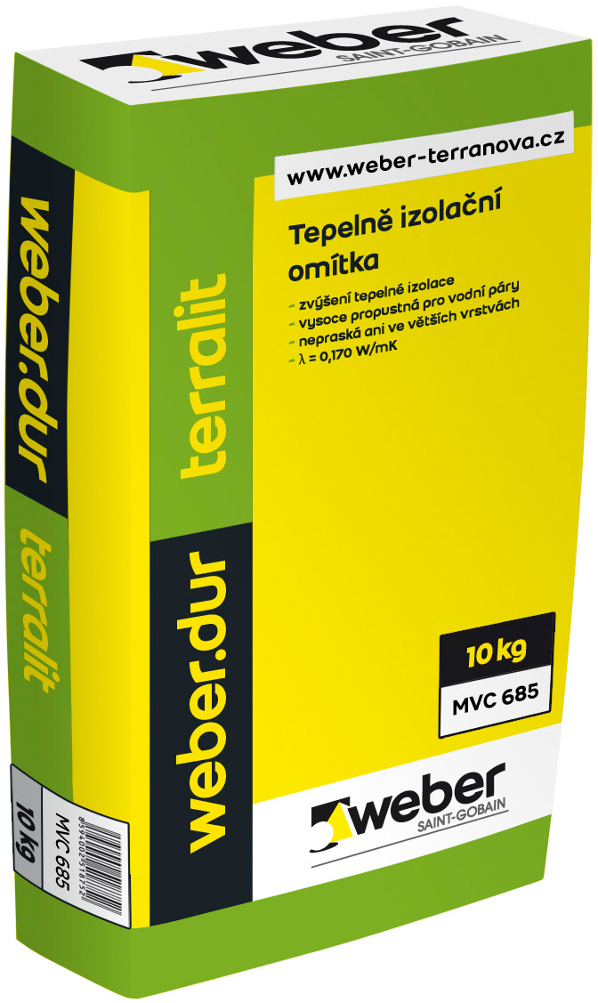 Omítka tepelněizolační weberdur terralit 10 kg weber
