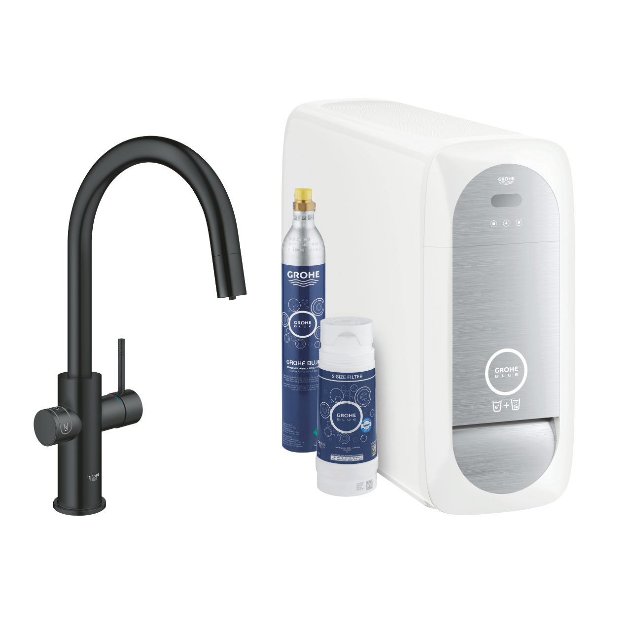 Baterie dřezová stojánková Grohe Blue Home s chladícím zařízením a filtrací