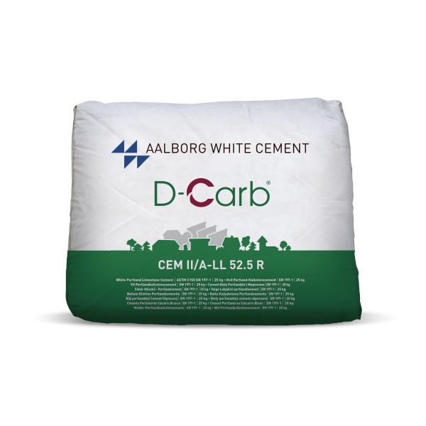 Cement portlandský bílý Aalborg white D-Carb CEM II/A-LL 52