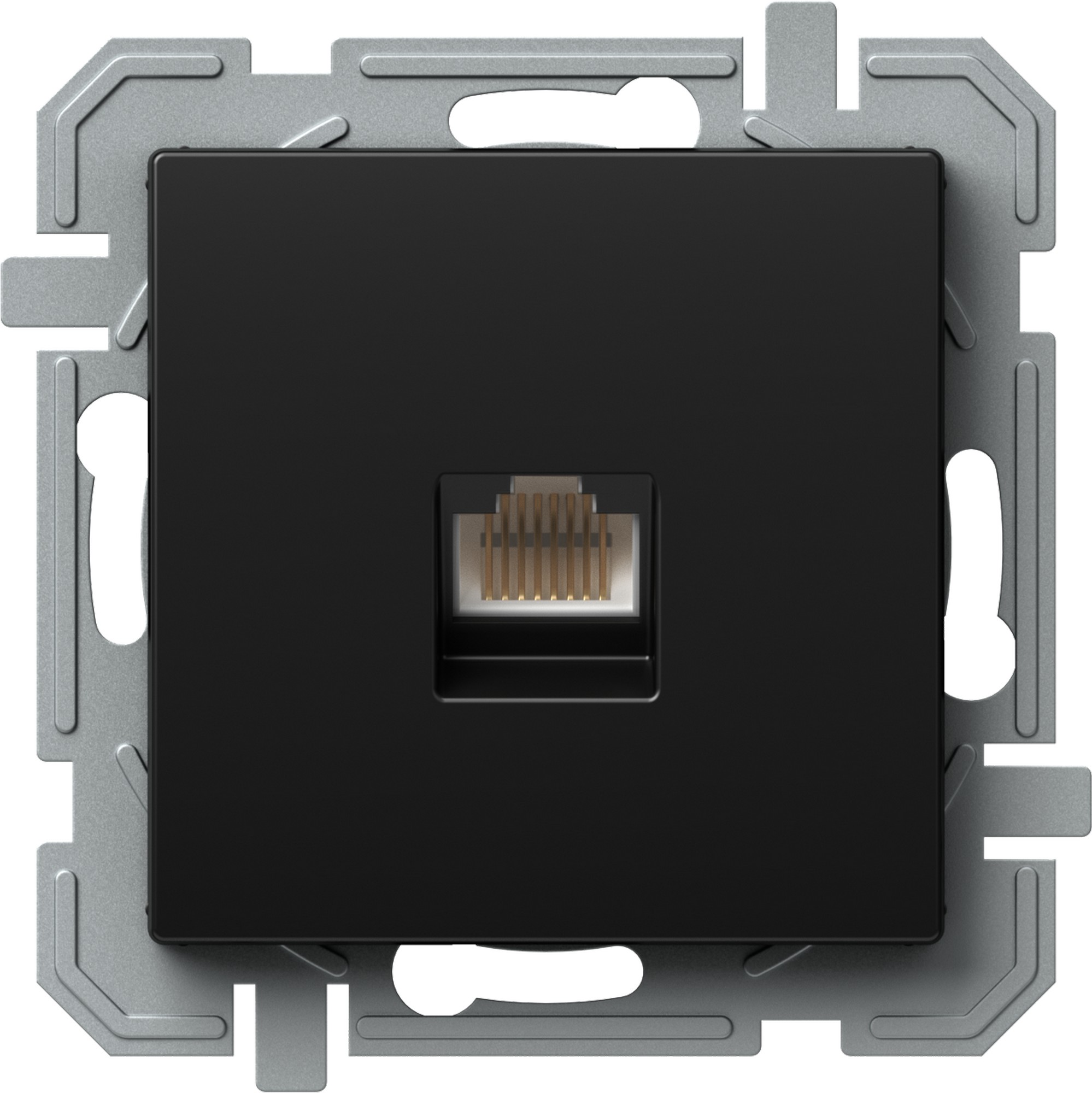 Zásuvka datová TEM Logiq CAT5E 1× RJ45 černá TEM