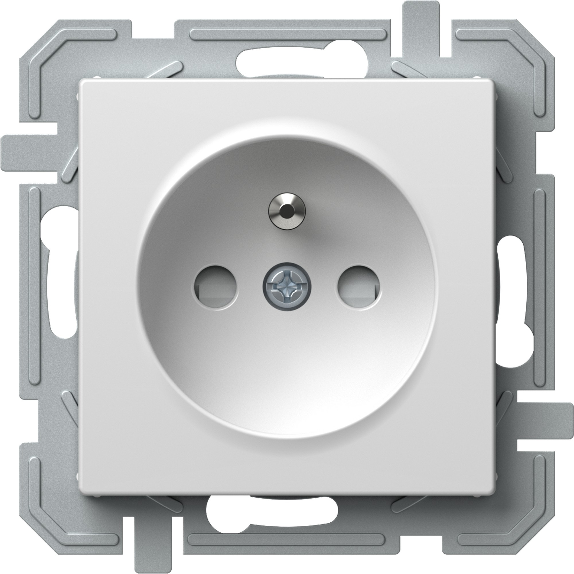 Zásuvka 230 V jednonásobná TEM Logiq bílá TEM