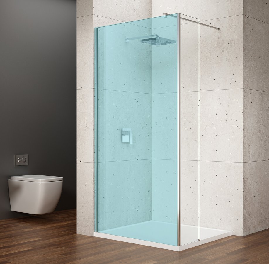 Stěna pevná Gelco Vario 350 mm leštěný hliník/čiré sklo