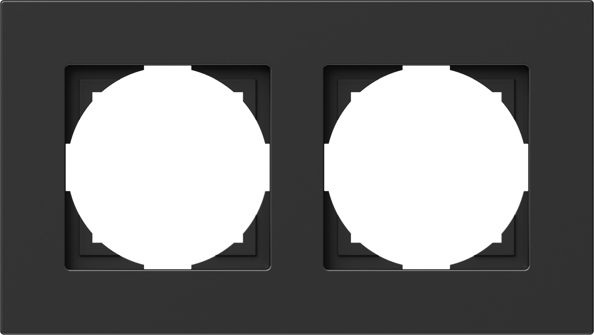 Rámeček TEM Logiq dvojnásobná černá TEM