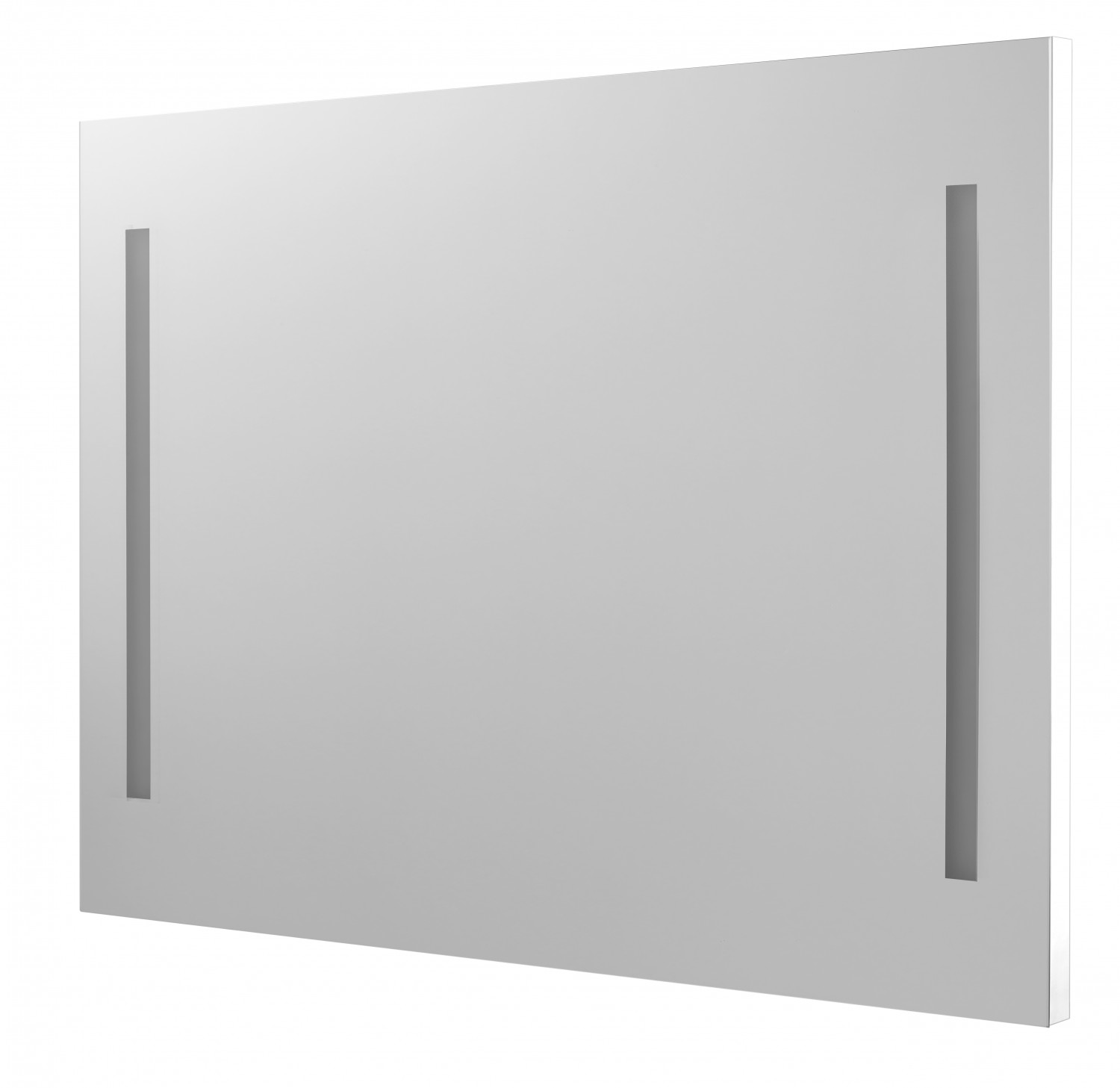 Zrcadlo s LED osvětlením Dřevojas STRIPE ZCO 100 bílá mat