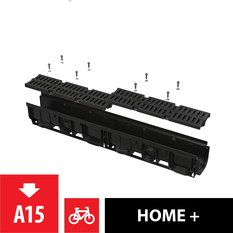 Žlab venkovní Alca AVZ104-R401 s plastovým rámem