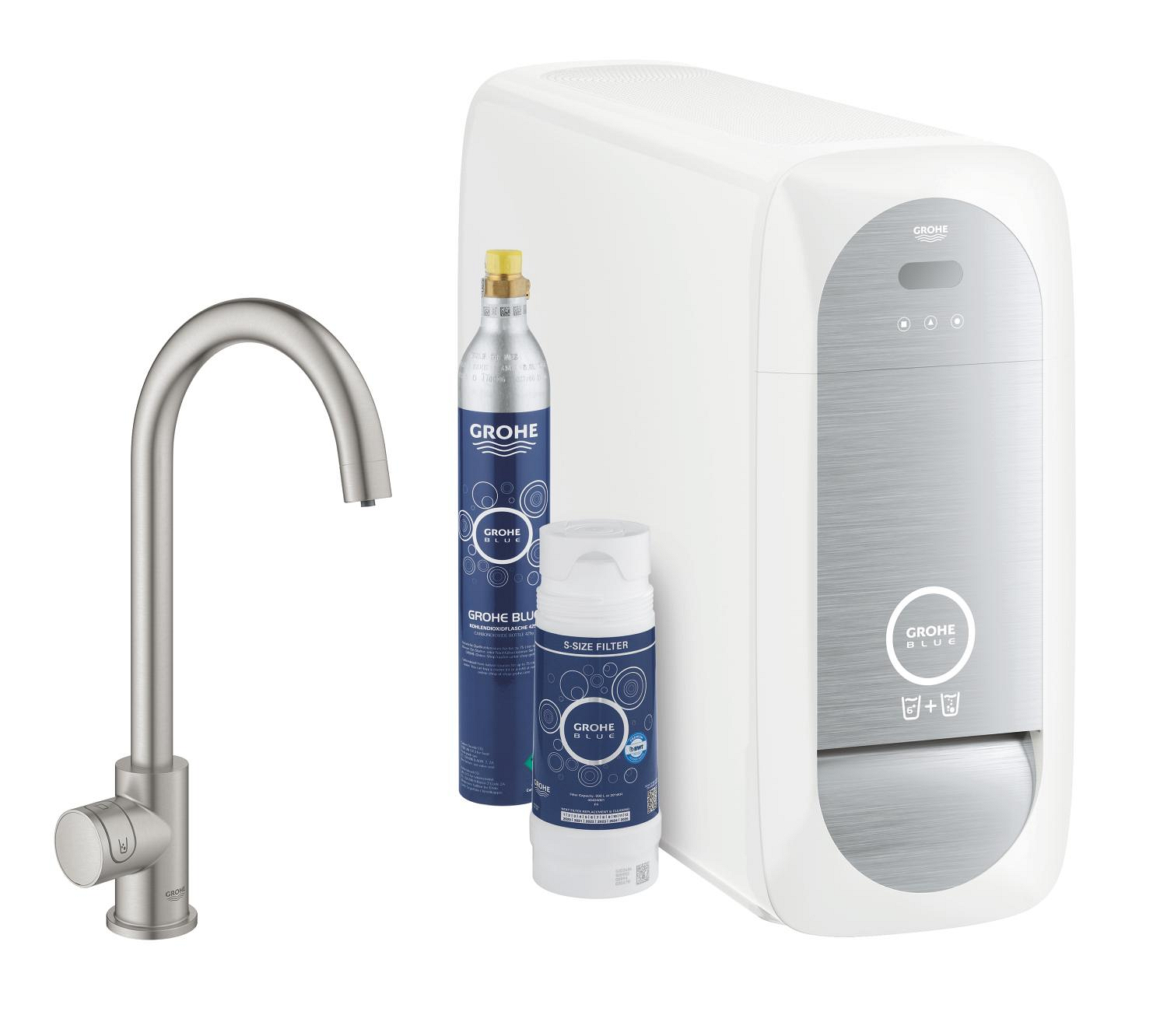 Baterie dřezová stojánková Grohe Blue Home Mono s chladícím zařízením a filtrací