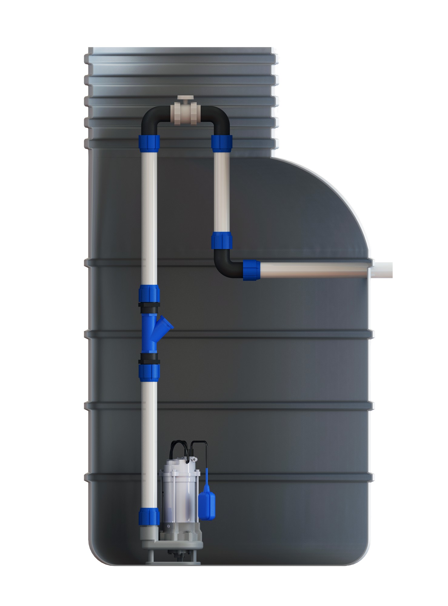 Set s šachtou Pumpa Black line Box 1 VP PQD 7-8 kabel 10 m 230 V