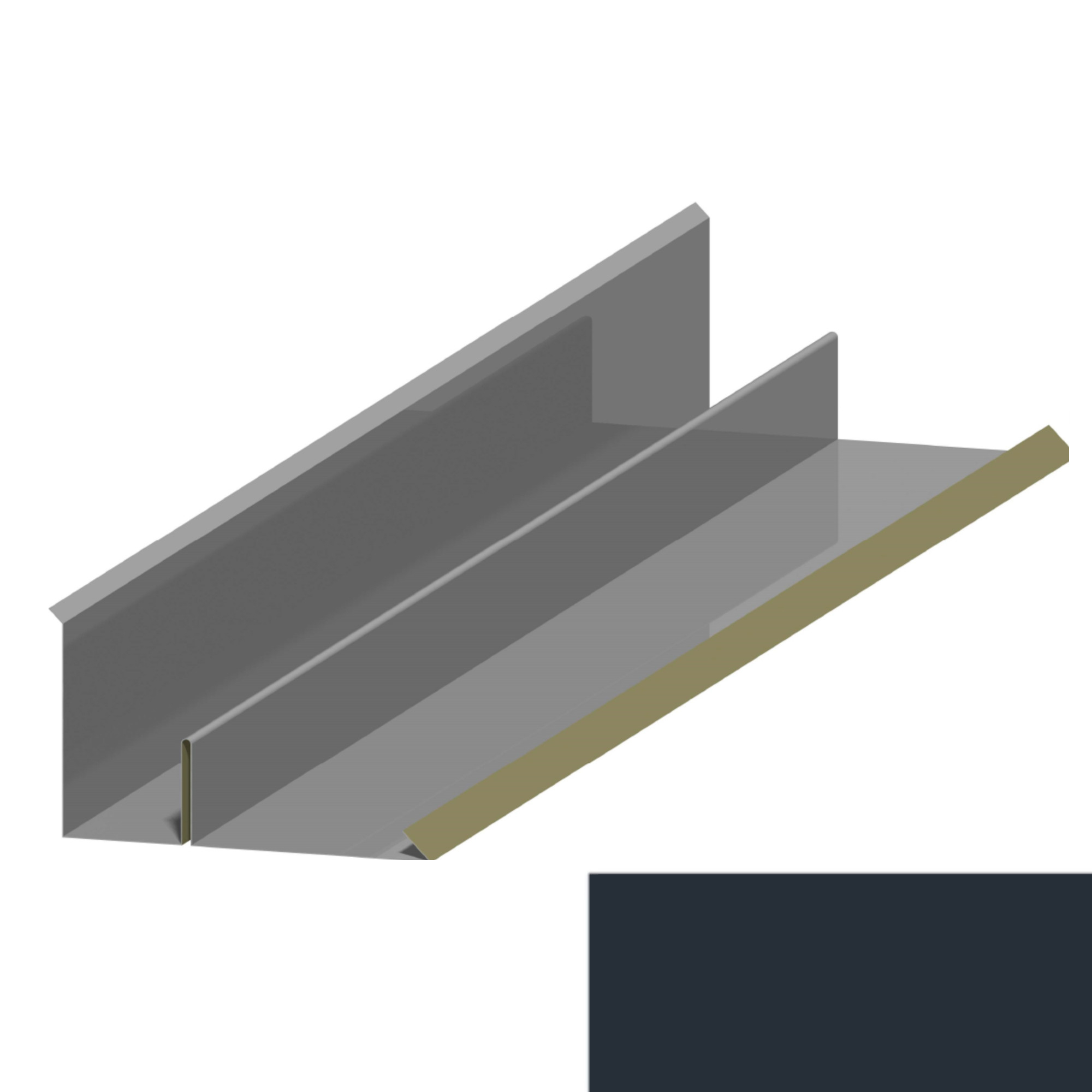 Lemování ke zdi boční RS416BD SP 25 RAL 7016 antracitově šedá DEKMETAL