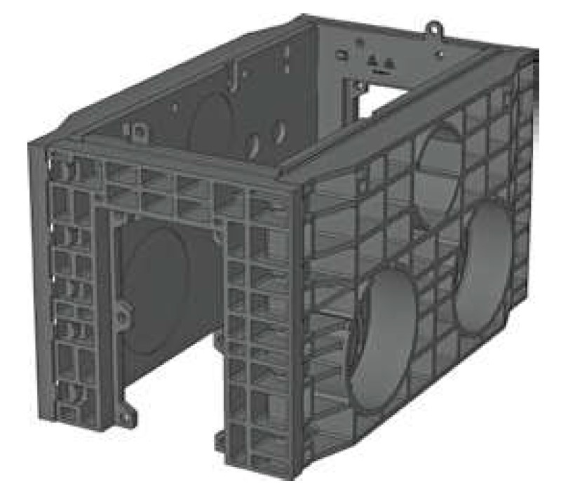 Rám modulový Langmatz EK278 350 mm obdélníkové otvory Langmatz