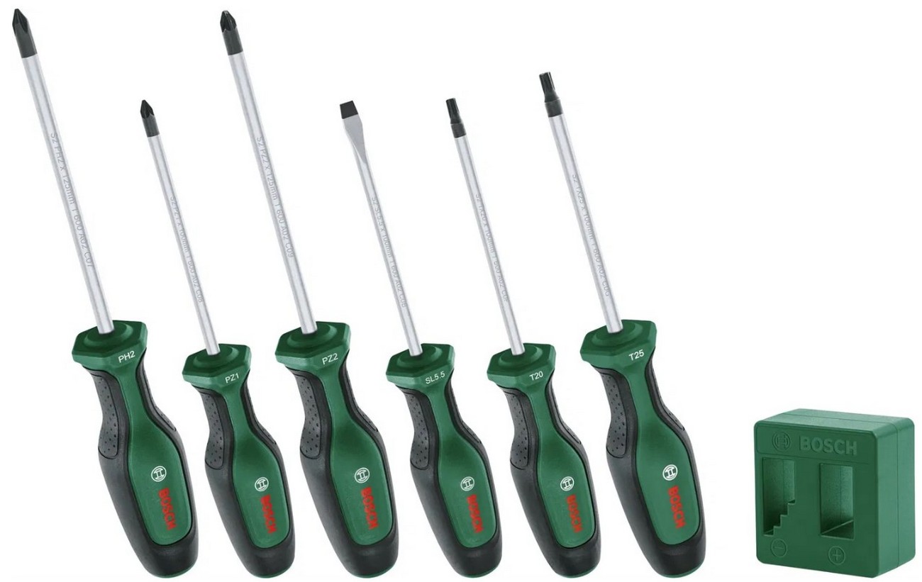 Sada šroubováků Bosch 6 ks + magnetizér Bosch