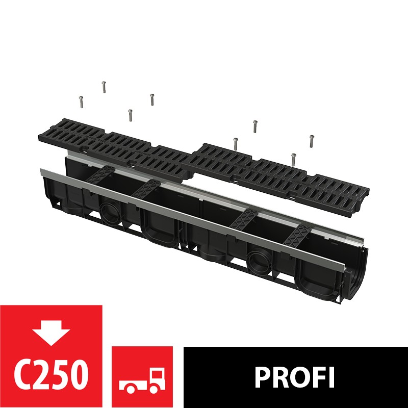 Žlab venkovní Alca AVZ103-R403 s kovovým rámem