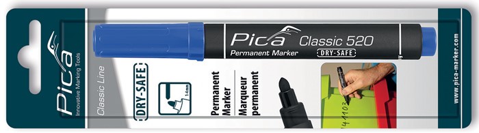 Značkovač permanentní Pica Classic 520 modrý Pica