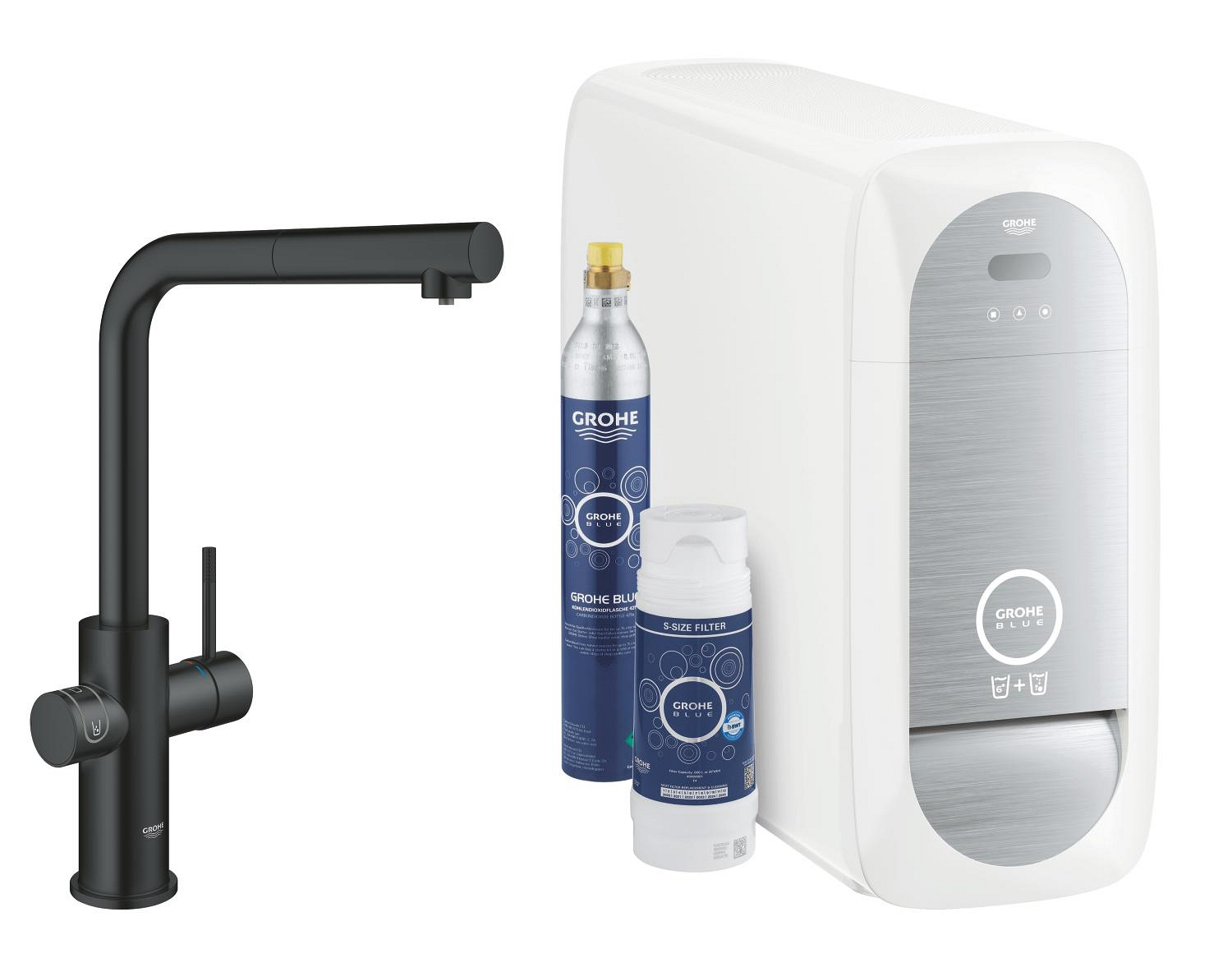 Baterie dřezová stojánková Grohe Blue Home s chladícím zařízením a filtrací