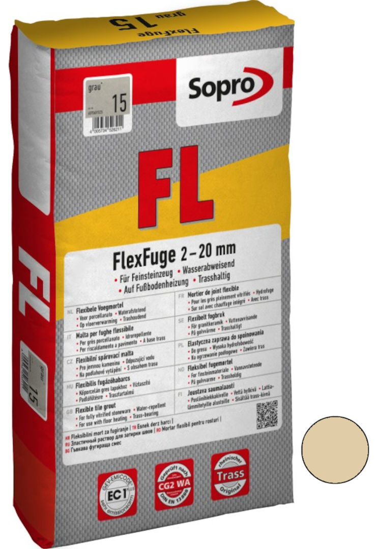 Hmota spárovací Sopro FlexFuge béžová 25 kg Sopro