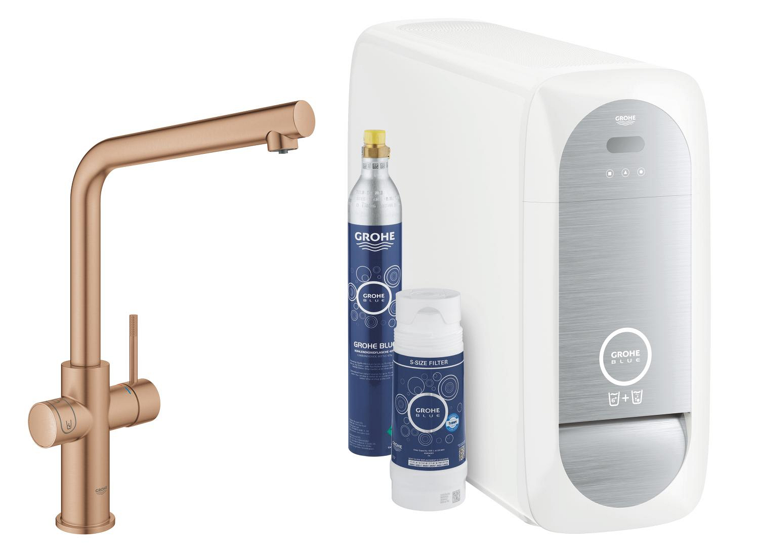 Baterie dřezová stojánková Grohe Blue Home s chladícím zařízením a filtrací