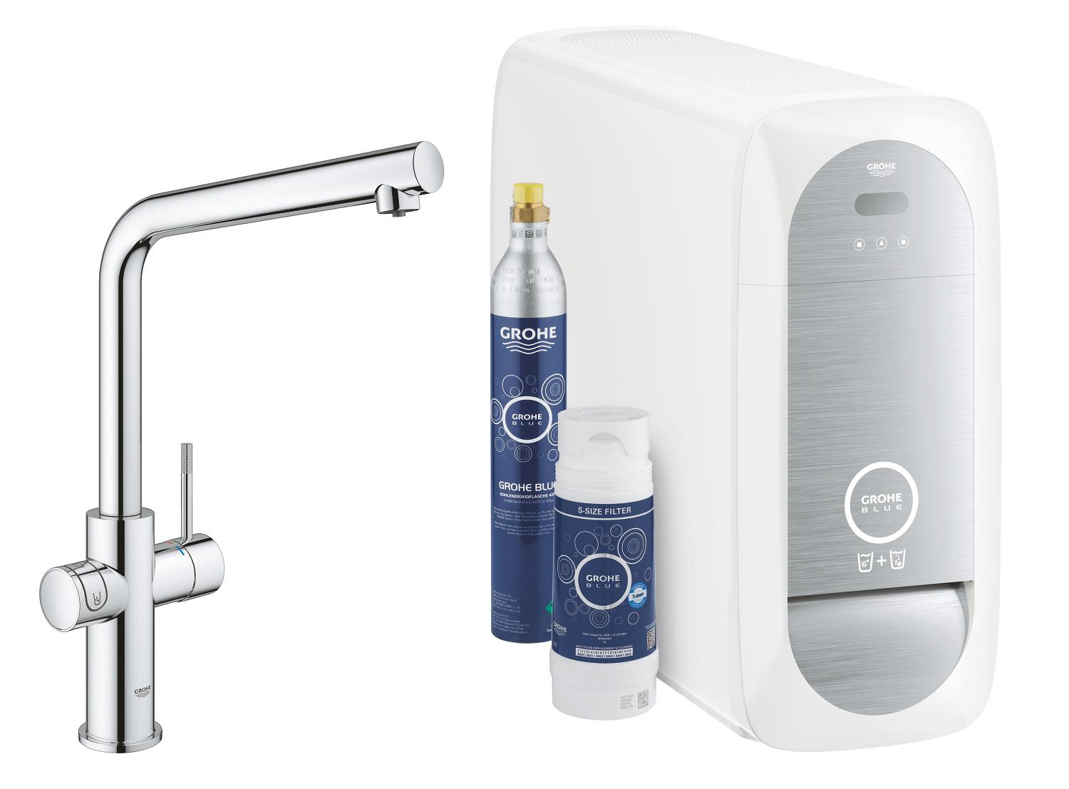 Baterie dřezová stojánková Grohe Blue Home s chladícím zařízením a filtrací