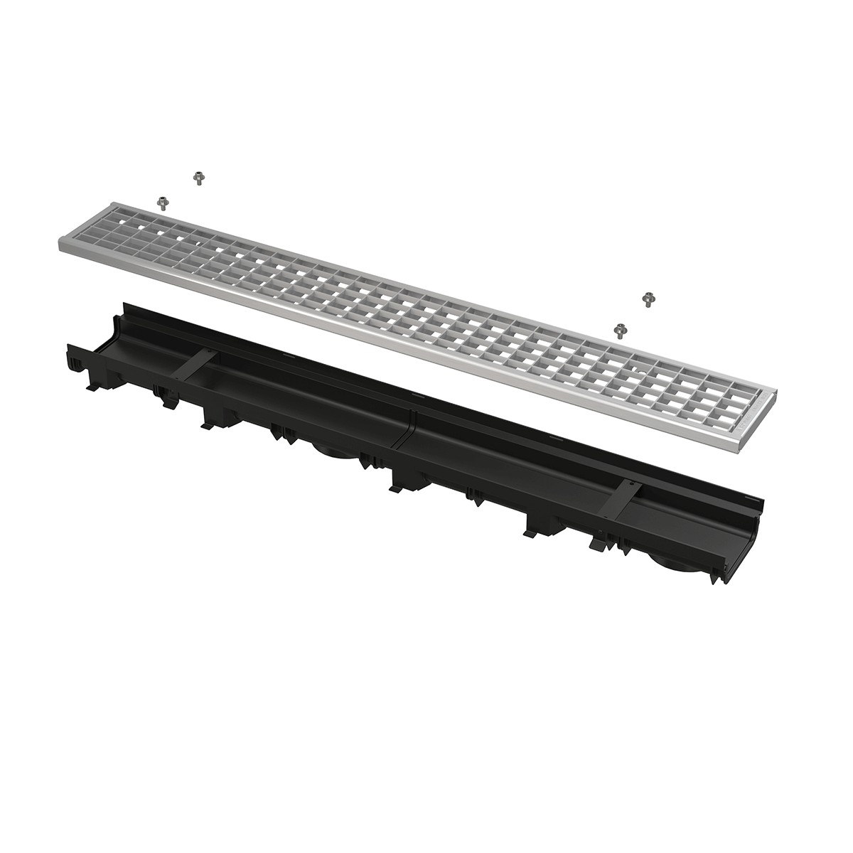 Žlab venkovní Alca AVZ112-R103 Low s kovovým rámem