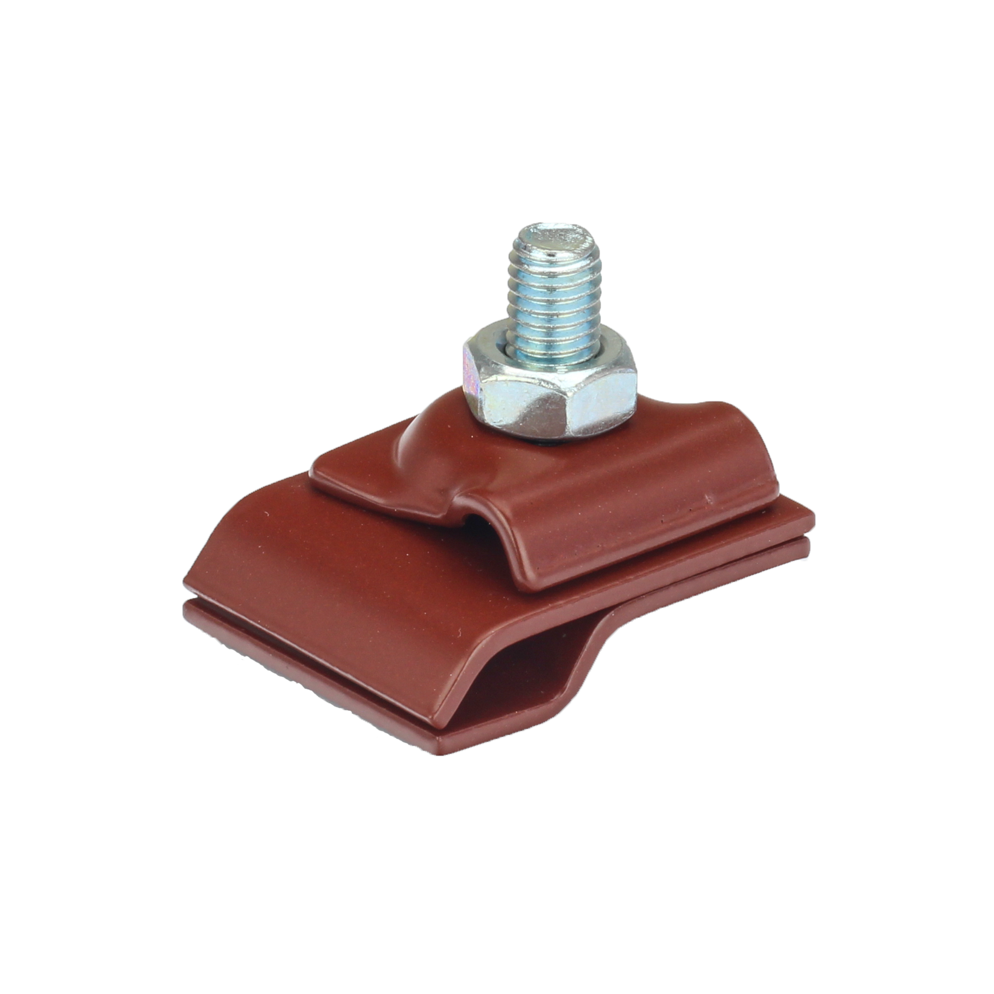 Držák hromosvodu Betonpres na okapový žlab červenohnědá BETONPRES