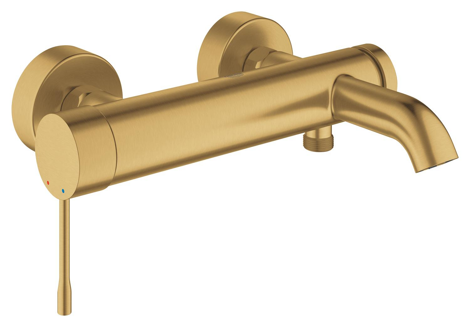 Baterie vanová nástěnná Grohe Essence 150 mm kartáčovaný Cool Sunrise s přepínačem 33624GN1 GROHE