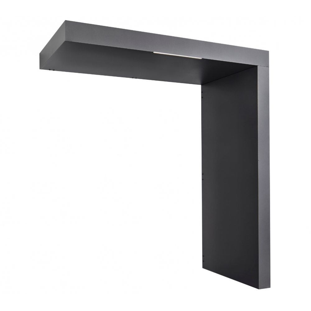Stříška vchodová s pravou bočnicí Guttavordach BS/B-P PLUS LED strip antracit 1 600×900×2 200 mm GUTTA