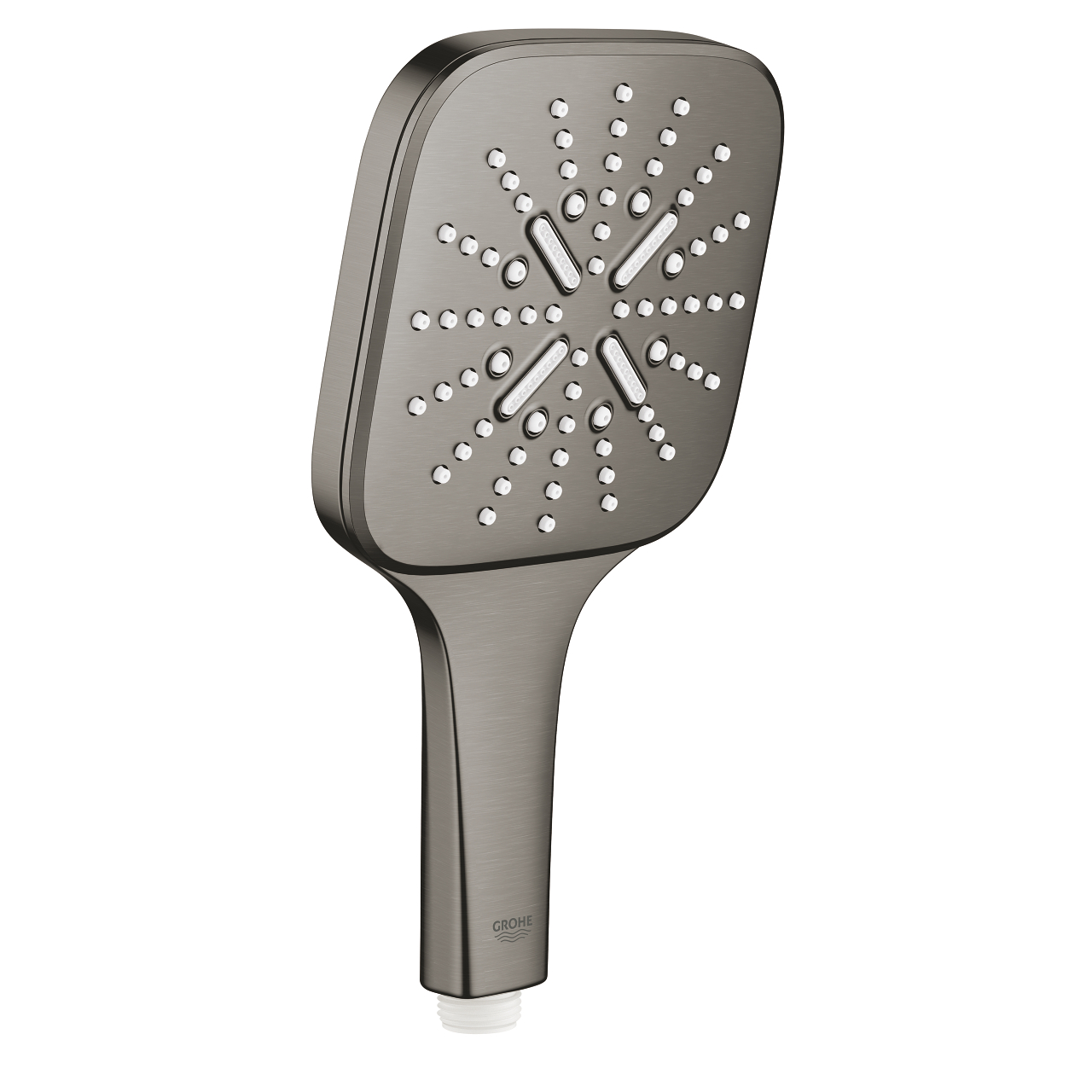 Sprcha ruční Grohe RainshowerSmartActive 130 Cube 3 proudy kartáčovaný Hard Graphite 26582AL0 GROHE