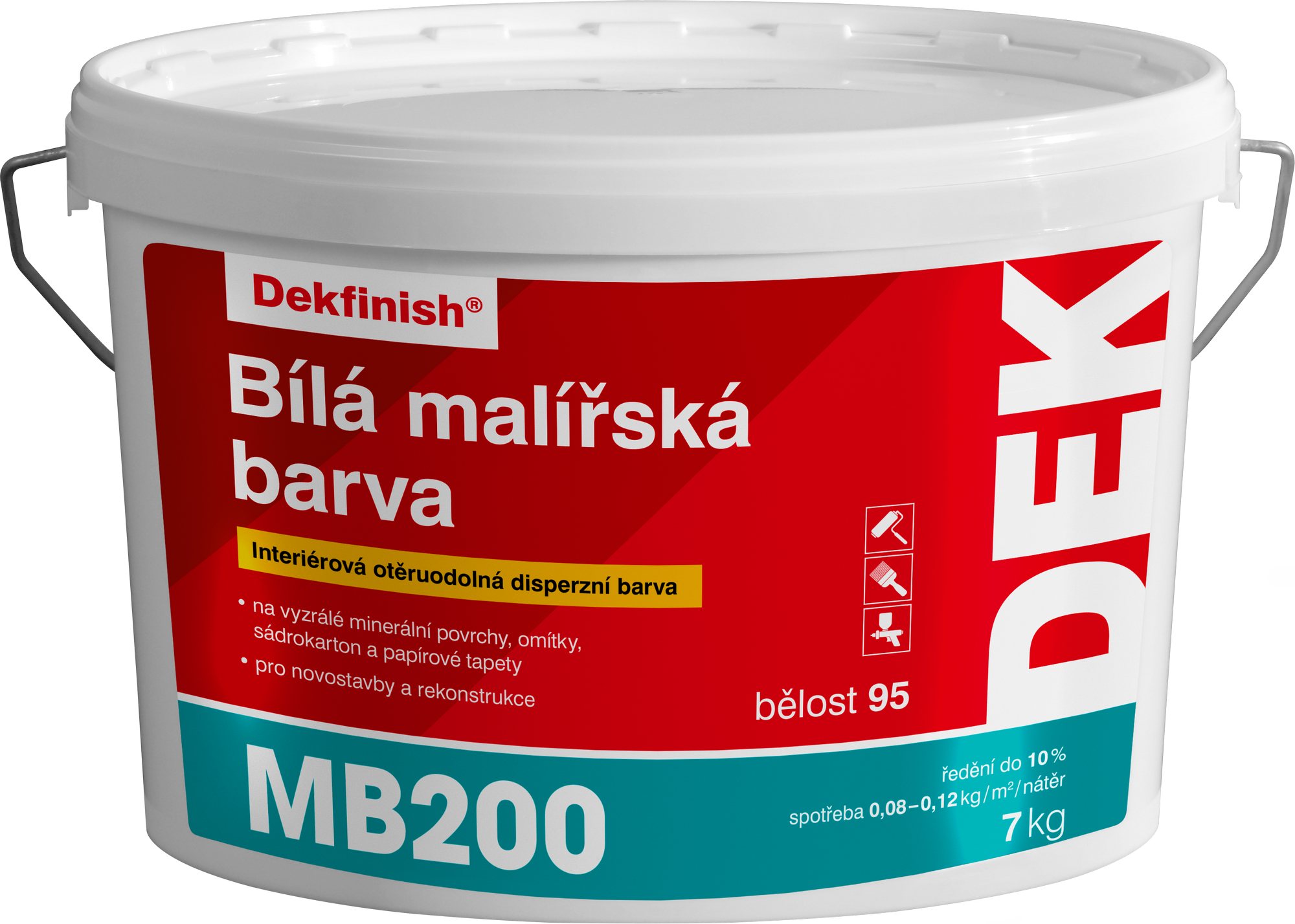 Malba interiérová DEK MB200 bílá 7 kg DEK